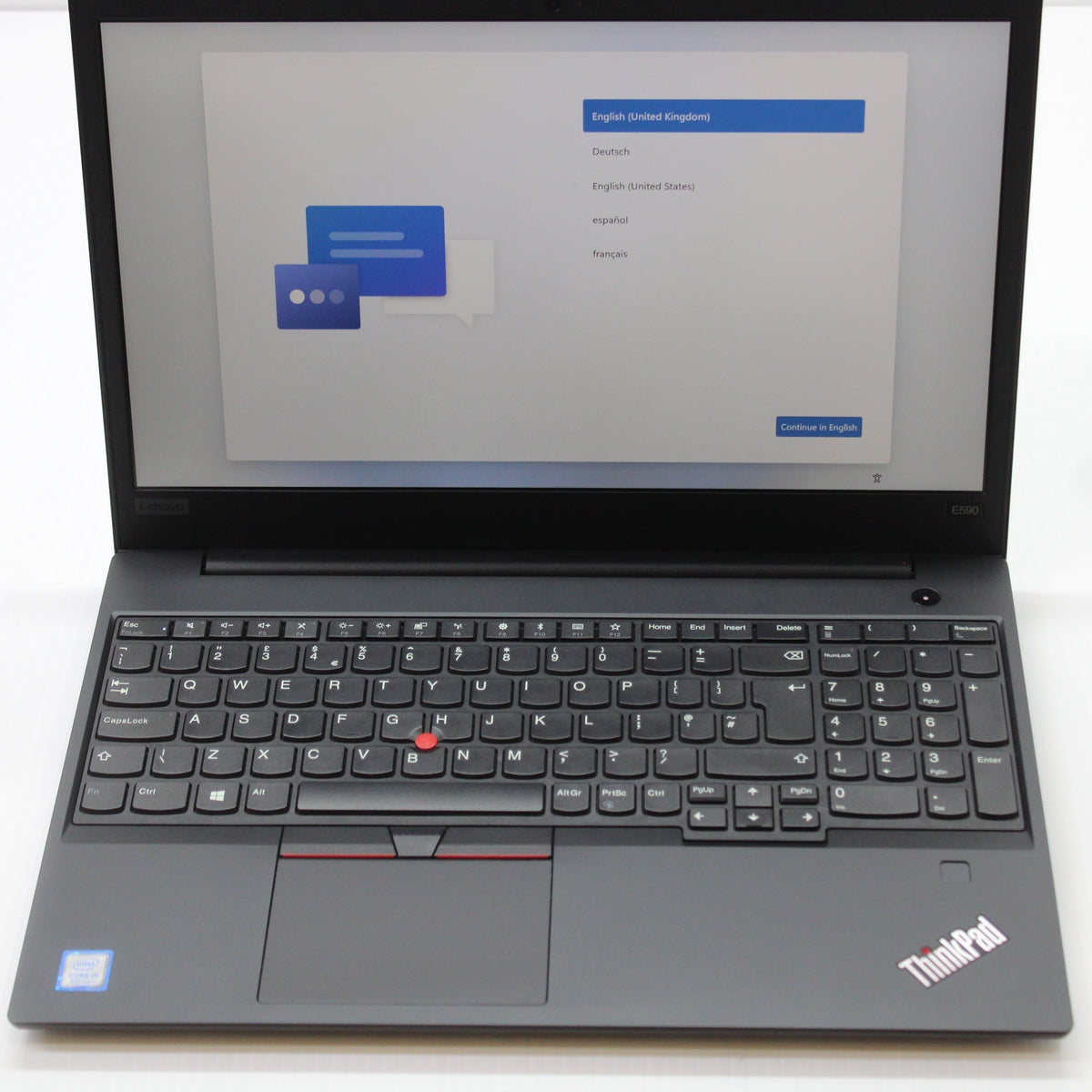 Lenovo ThinkPad i5 Laptop E590 15.6 in 8GB RAM 256GB NVMe Intel 8265U Windows 11