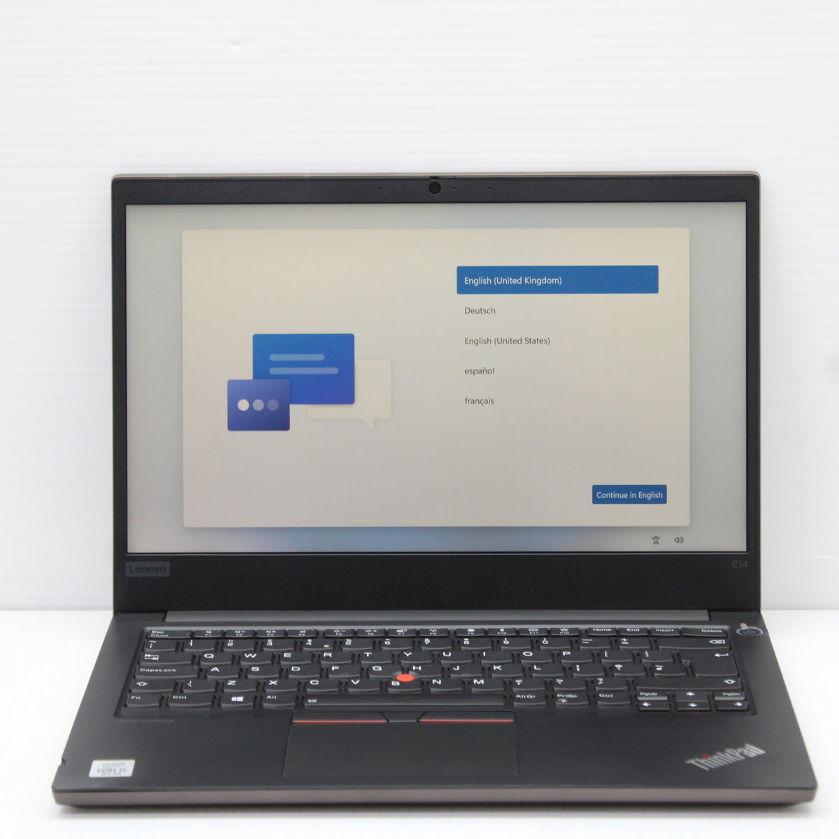 Lenovo ThinkPad i5 Laptop E14 14 in 16GB RAM 256GB NVMe Intel 10210U Windows 11