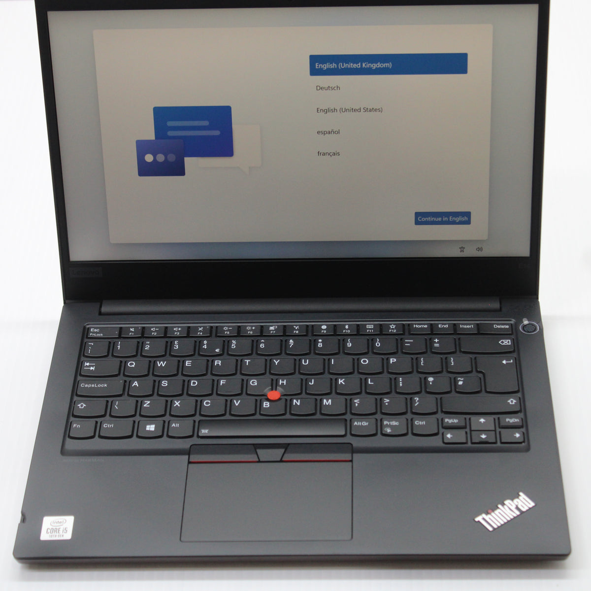 Lenovo ThinkPad i5 Laptop E14 14 in 16GB RAM 256GB NVMe Intel 10210U Windows 11