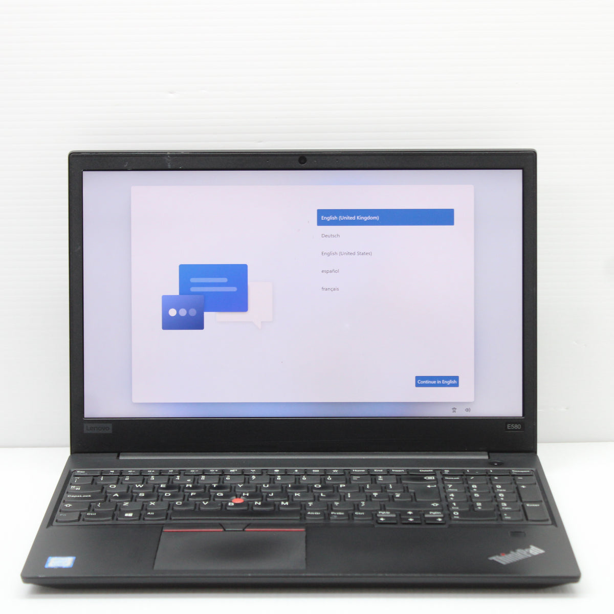 Lenovo ThinkPad i5 Laptop E580 15.6 in 8GB RAM 250GB SSD Intel 8250U Windows 11