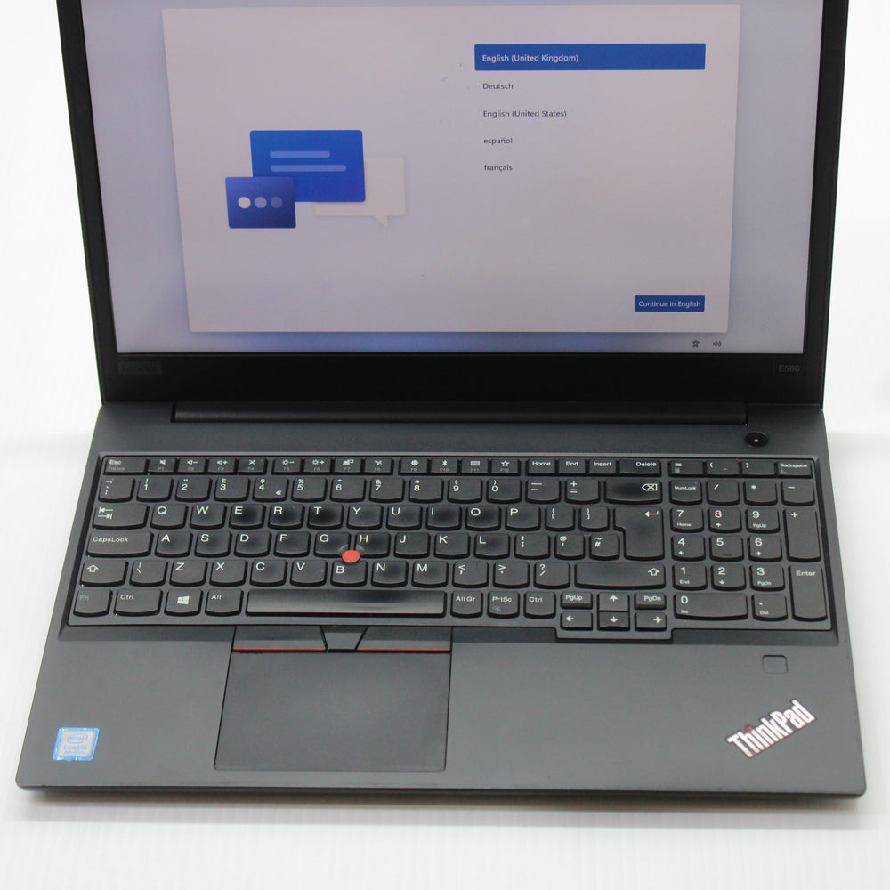 Lenovo ThinkPad i5 Laptop E580 15.6 in 8GB RAM 250GB SSD Intel 8250U Windows 11