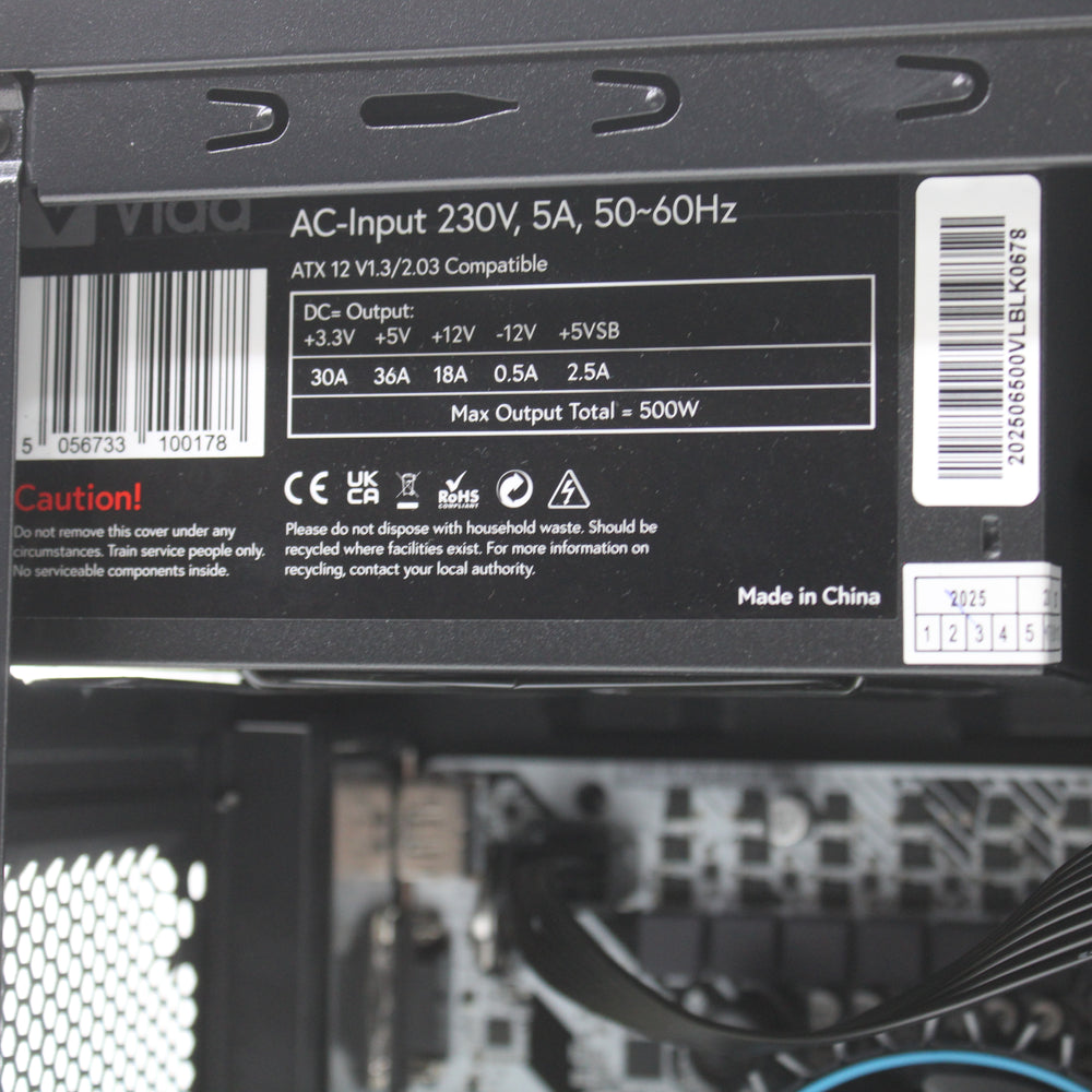 ASRock Does Not Apply H610M-HDV/M.2+ D5 Desktop PC 16GB RAM 512GB NVMe SSD i3-14100F NVIDIA GeForce GT 710 2GB Windows 11 Pro
