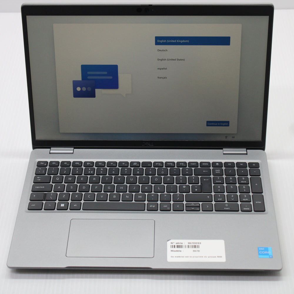 Dell Precision i5 Laptop 3570 15.6 inch 16GB DDR5 RAM 512GB NVMe Intel 1250P