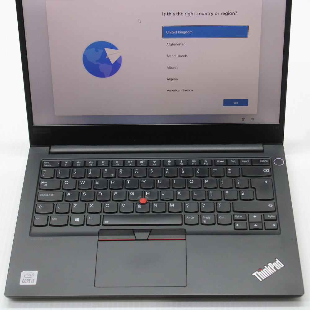 Lenovo ThinkPad i5 Laptop 14 inch E14 8GB RAM 256GB NVMe Intel 10210U Windows 11