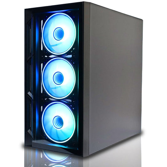 BCC Lucid ULTRA FAST Gaming PC Intel i5 RTX 3050 GT 1030 1TB 256GB SSD 16GB RAM Windows 11 Pro