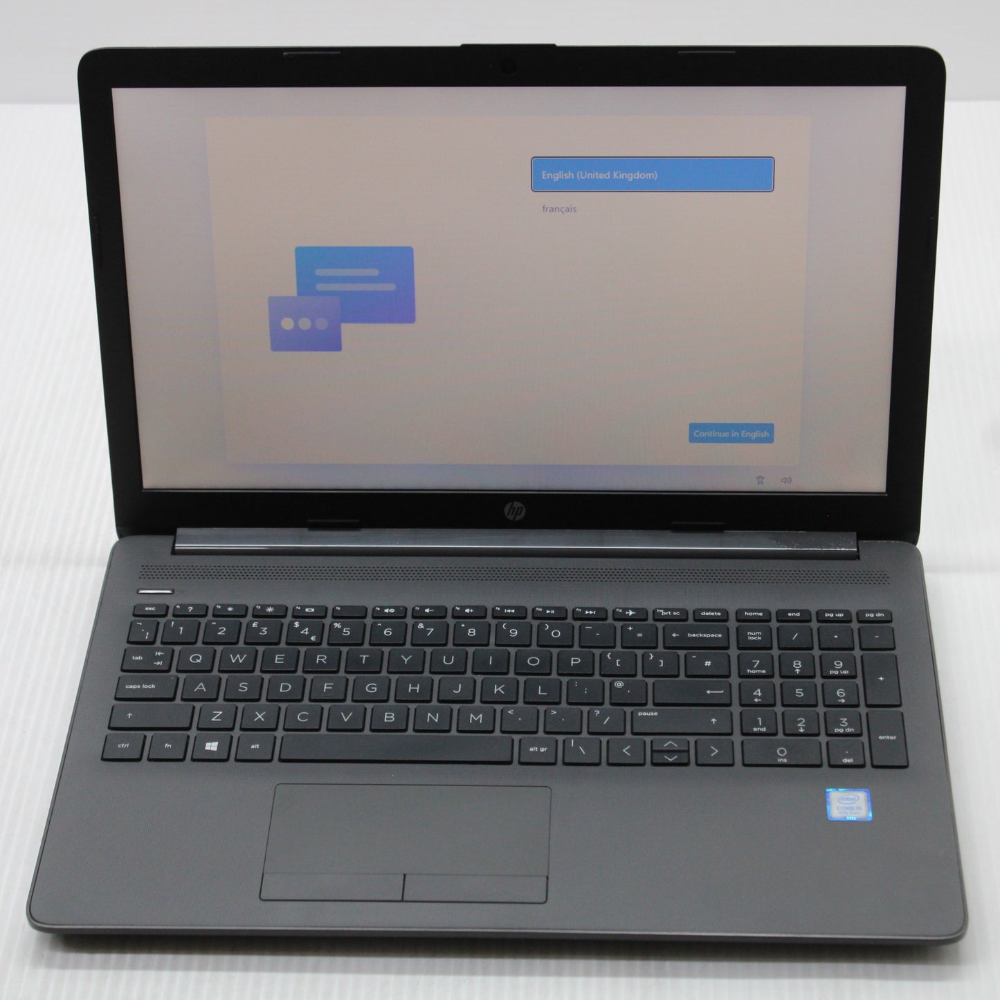 HP Notebook i5 Laptop 15.6 in 250 G7 8GB RAM 256GB SSD Intel 8265U Windows 11