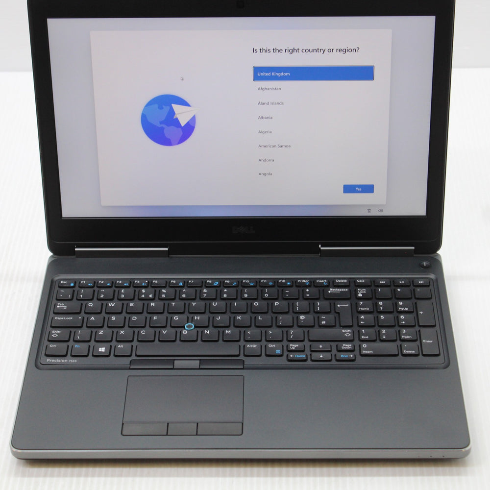 Dell Precision i7 Laptop 15.6 in 7520 24GB RAM 1TB NVMe Intel 7920HQ Working