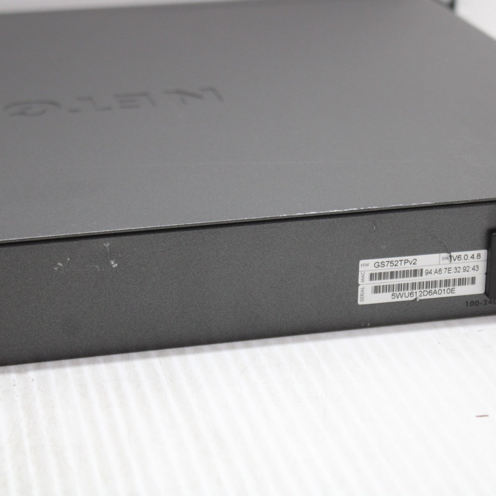Netgear ProSafe GS752TP Smart Switch 48 Port 1Gbps Gigabit PoE and 4 Gb SFP
