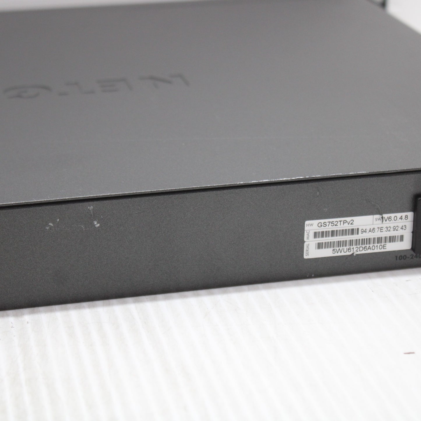 Netgear ProSafe GS752TP Smart Switch 48 Port 1Gbps Gigabit PoE and 4 Gb SFP