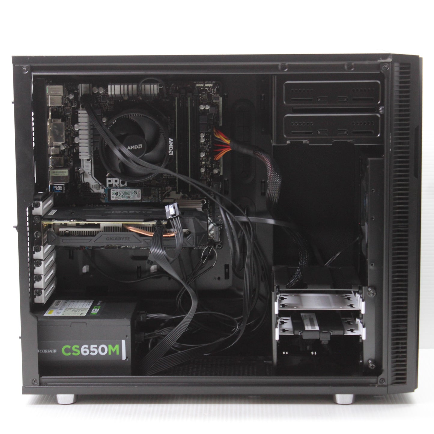 Fractal Ryzen 5 PC ASRock AB350M 16GB RAM 512GB NVMe  500 GB SSD AMD 1600 WiFi