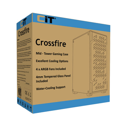 BCC Crossfire i5 Gaming PC nVidia GT710 Computer 240GB SSD 500GB HDD 8GB RAM WiFi